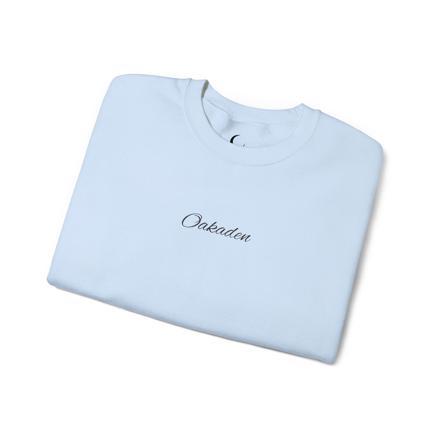 OAKADEN Sweatshirt Cursive - Light Blue