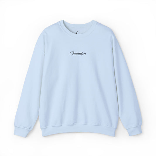 OAKADEN Sweatshirt Cursive - Light Blue